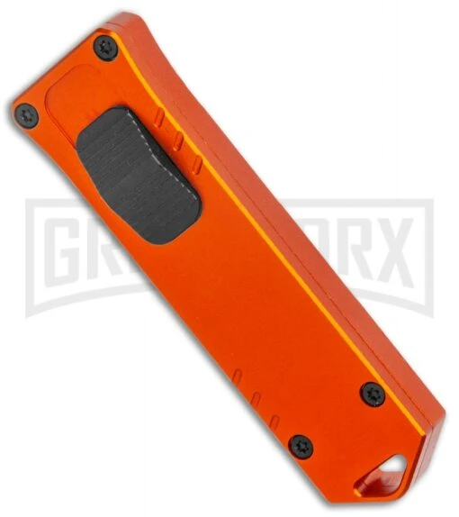 Boker Plus USB OTF Black Automatic Knife Aluminum - Orange SW Plain -AKC Knife Shop Boker Plus USB OTF Auto Orange Aluminum Black SW BHQ 125997 jr spine large