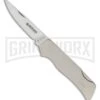 Boker Titan II Titanium Folding Knife - Satin Plain -AKC Knife Shop Boker titan ii folder 112009 large