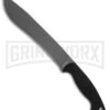 Browning Bush Craft Camp Black Polymer Fixed Blade Knife - Gray Plain -AKC Knife Shop Browning Bush Craft Camp Black Polymer Gray BP 24739 jr large