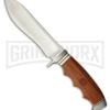 Browning Sandalwood Fixed Blade Knife - Satin Plain -AKC Knife Shop Browning Sandalwood satin BHQ 77162 er large