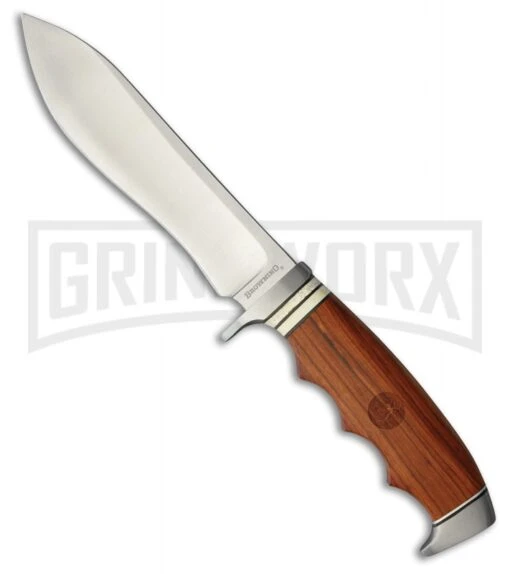 Browning Sandalwood Fixed Blade Knife - Satin Plain -AKC Knife Shop Browning Sandalwood satin BHQ 77162 er large