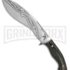 Browning Wihongi Signature Kukri Gray G-10 Fixed Blade Knife - Satin Plain -AKC Knife Shop Browning Wihogi Signature Kukri Gray Satin BP 24689 jr large