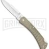 Buck Knives Buck 110 Slim Select Tan Lockback Knife - Satin Plain -AKC Knife Shop Buck 110 Slim Select LB Tan Satin 0110BRS2 B BHQ 106659 jr large