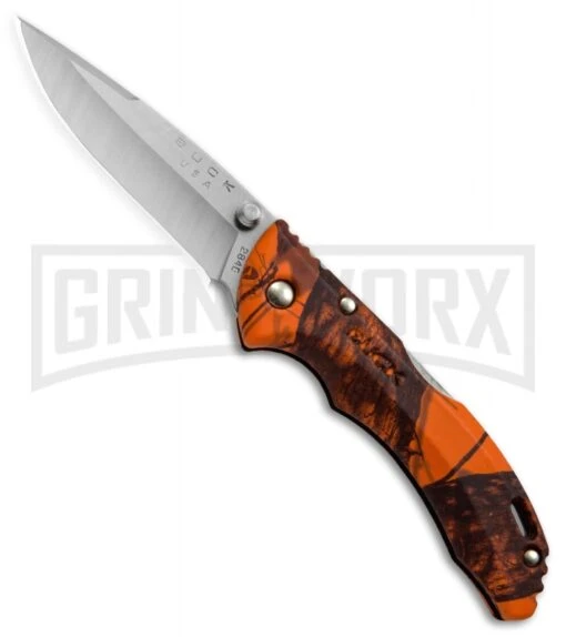 Buck Knives Buck Bantam BBW Mossy Oak Blaze Camo Folding Knife - Satin Plain -AKC Knife Shop Buck Bantam BBW Mossy Oak Blaze Camo 0284CMS9 BHQ 12359 jr 2 large