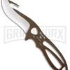 Buck Knives Buck PakLite Large Skinner Guthook Brown Fixed Blade Knife - Satin Recurve -AKC Knife Shop Buck PackLite Large skinner guthook Brown Satin 0141BRG BHQ 106681 jr large