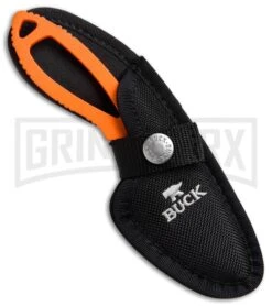 Buck Knives Buck PakLite Skinner Fixed Blade Knife - Orange Plain -AKC Knife Shop Buck PakLite Skinner Orange BU140ORS BHQ 41200 jr sheath large