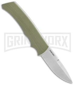 CIVIVI M2 Backup OD Green G10 Fixed Blade Knife Drop Point Satin S/E W/Sheath -AKC Knife Shop CIVIVI M2 BAckup OD Green G 10 Satin C2016B BHQ 116963 jr spine large