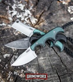 CRKT Folts Minimalist Drop Point Neck Knife - Stonewash Black Plain -AKC Knife Shop CRKT Folts Minimalist Bowie Neck Knife Black Green Micarta Bead Blast 2387 BHQ 7033 kp log web large