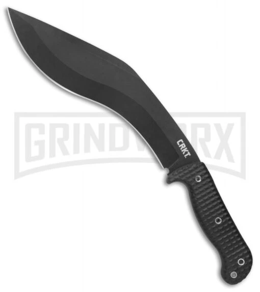 CRKT 2742 Johnson KUK Tactical Black Fixed Blade Knife - Black Kukri -AKC Knife Shop CRKT Johnson KUK Tactical Kukri black BHQ 76695 er large