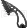 CRKT Owlet Fixed Blade Black Stonewash Neck Knife - Drop Point -AKC Knife Shop CRKT Owlet Neck Skeletonized Black SW 2716 BHQ 103912 jr large