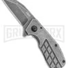 CRKT Graham Razelcliffe Stainless Steel Folding Knife - Black Stonewash Plain -AKC Knife Shop CRKT Razelcliffe Compact Frame Lock Knife Stainless Steel 2.4in Black SW 4021 BHQ 113911 LS large