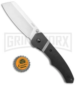 CRKT Ripsnort II Black Liner Lock Knife - Satin Plain -AKC Knife Shop CRKT Ripsnort SA Assist Glass Reinfrced Nylon LL Satin BHQ 138964 jr bottlecap large