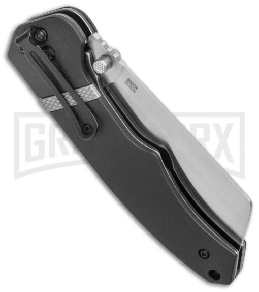 CRKT Ripsnort II Black Liner Lock Knife - Satin Plain -AKC Knife Shop CRKT Ripsnort SA Assist Glass Reinfrced Nylon LL Satin BHQ 138964 jr side large