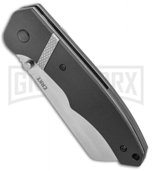 CRKT Ripsnort II Black Liner Lock Knife - Satin Plain -AKC Knife Shop CRKT Ripsnort SA Assist Glass Reinfrced Nylon LL Satin BHQ 138964 jr spine large