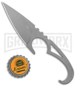 CRKT Williams SDN Skeletonized Steel Fixed Blade - Bead Blast Plain -AKC Knife Shop CRKT Williams SDN Fixed Blade BB BHQ 138978 jr bottlecap large