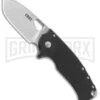 CRKT Vox Large Batum Black G-10 Folding Knife - Satin Plain -AKC Knife Shop CRKT batum 5453 BHQ 51839 jr large