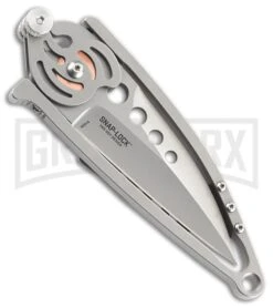 CRKT Snap Lock 5102N Folding Knife - Bead Blast Plain -AKC Knife Shop CRKT snap lock 5102N BHQ 51824 er side large