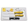 Caterpillar Tackle Box Fillet Kit Black/Yellow -AKC Knife Shop Caterpillar Tackle box fillet kit cutting board BHQ 69539 er large