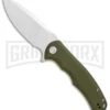 CIVIVI Praxis OD Green G-10 Flipper Folding Knife - Satin Plain -AKC Knife Shop Civivi Praxis OD Green G10 satin BHQ 87970 er large