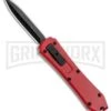 Coffin Blaster Red DA/OTF Automatic Knife - Black Plain -AKC Knife Shop Coffin Blaster Red DA OTF Auto Black Plain GX 35330 jr large