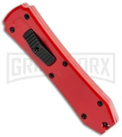 Coffin Blaster Red DA/OTF Automatic Knife - Black Plain -AKC Knife Shop Coffin Blaster Red DA OTF Auto Black Plain GX 35330 jr spine large