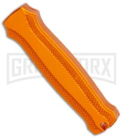 Coffin Blaster 2.0 Textured Orange DA/OTF Automatic 440 Knife (2" Black Satin) -AKC Knife Shop Coffin Blaster Textured Gold DA OTF Auto Black Plain GX 37502 jr side large