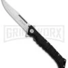 Cold Steel Medium Luzon Black GFN Leaf-Spring Knife - Satin Plain -AKC Knife Shop Cold Steel Medium Luzon Leaf Spring Black GFN Satin 20NQL BHQ 80431 jr large