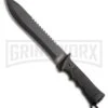 Coleman Dark Wilderness Black Polymer Fixed Blade Knife - Black Plain -AKC Knife Shop Coleman Dark Wilderness Black Polymer Black Plain BHQ 80005 er large