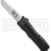 Conquest Tactical Fury Black D/A OTF Automatic Knife - Stonewash Plain -AKC Knife Shop Conquest Tactical Fury DA OTF Black SW BHQ 30663 jr large