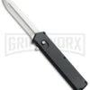 Elemental Black OTF Automatic Knife - Satin Plain -AKC Knife Shop Elemental Black TT6 BP 18598 jr large