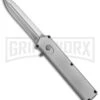 Elemental Silver OTF Automatic Knife - Satin Plain -AKC Knife Shop Elemental Silver TT9 BP 18599 jr large