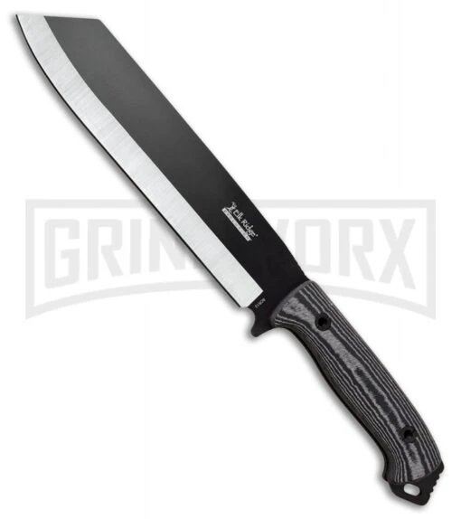 Elk Ridge Evolution Platform Machete (14.75") Black Micarta - Two-Tone Plain -AKC Knife Shop Elk Ridge Evolution Platform Machete Black Micarta TT Plain BP 26210 jr large