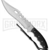 Frost Cutlery Beaver Tail Bowie Pakkawood Fixed Blade Knife - Satin Plain -AKC Knife Shop Frost Cutlery Beaver Tail Bowie Pakkawood Satin BP 21255 jr large