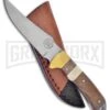 Frost Cutlery Chipaway Beaver Tail Hunter Walnut Fixed Blade Knife - Satin Plain -AKC Knife Shop Frost Cutlery Chipaway Beaver Tail Hunter Satin FCW508 BP 21195 jr large