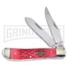 Frost Cutlery Steel Warrior Trapper Autumn Red Bone Pocket Knife -AKC Knife Shop Frost Cutlery Steel Warrior Trapper Autumn Red Bone BHQ 81239 er large