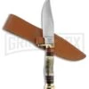 Frost Cutlery Trophy Stag Badger Bowie Antler Fixed Blade Knife - Satin Plain -AKC Knife Shop Frost Cutlery Trophy Stag Badger Bowie Satin BP 21259 jr large