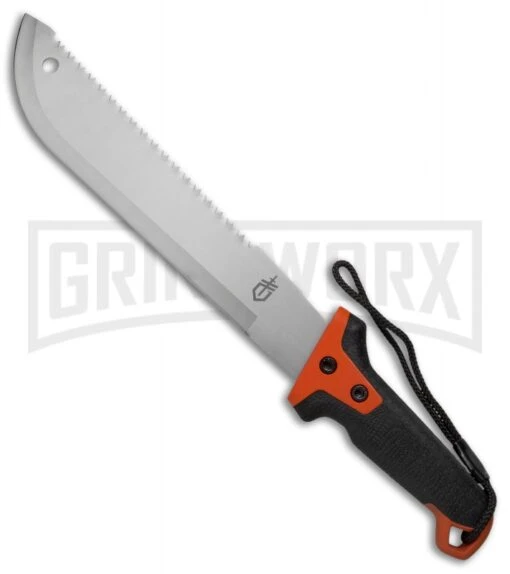 Gerber Compact Clearpath Machete Fixed Blade - Bead Blast Plain -AKC Knife Shop Gerber Compact Clearpath Machete BB 31 003154 BHQ 53940 jr large