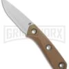 Gerber Principle Brown Rubber Fixed Blade Knife - Stonewash 420HC -AKC Knife Shop Gerber Principle Brown Rubber SW 30 001657 BHQ 105505 jr large