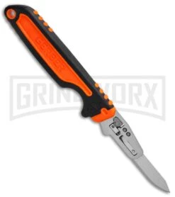 Gerber Vital Orange GFN Fixed Blade Knife - Satin Plain -AKC Knife Shop Gerber Vital Fixed Blade Orange GFN Satin 31 003006 BHQ 53930 jr spine large