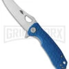 Honey Badger Knives Small Blue FRN - Wharncleaver Satin Plain -AKC Knife Shop Honey Badger Knives Warncleaver Small Blue D2 BHQ 122632 jr large