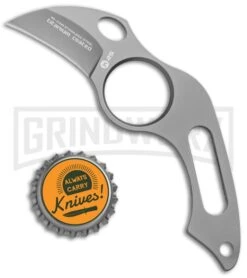 K-25 Tactical Karambit Neck Knife Fixed Blade - Bead Blast Plain -AKC Knife Shop K 25 Tactical Karambit Neck Knife BB RUI31849 BP 21746 jr bottlecap large