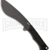 Kubey Destroyer Kukri Black Micarta Fixed Blade Knife - Black Stonewash Plain -AKC Knife Shop Kubey Destroyer BHQ 178739 Td large