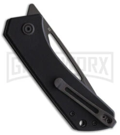 Kubey Thalia Black G-10 Liner Lock Knife - Black Plain -AKC Knife Shop Kubey Thalia Front Flipper Black BHQ 179170 td spine large