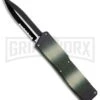 Lightning Camo D/A OTF Automatic Knife - Dagger Two-Tone Serrated -AKC Knife Shop Lightning Camo DA OTF Auto TT Serr Dagger GX 30812 jr large