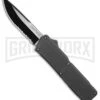 Lightning Gray D/A OTF Automatic Knife - Two-Tone Serr -AKC Knife Shop Lightning Gray DA Two Tone Serr BP 30332 er large