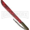 M-Tech Dead Headz Brown Paracord Machete - Red Plain -AKC Knife Shop M Tech Dead Headz Machete Brown Paracord Red BP 23251 jr large