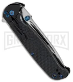 M-Tech USA FDR012 Black G-10 Folding Knife - Satin Plain -AKC Knife Shop M Tech USA Black G 10 Satin MTE FDR012 BK BP 27051 jr side large