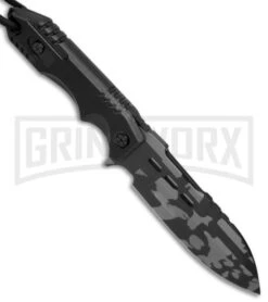 M-Tech Urban Commander Black Fixed Blade Knife - Urban Camo Plain -AKC Knife Shop M Tech Urban Commander Camo MX 8136UC BP 18658 jr spine large