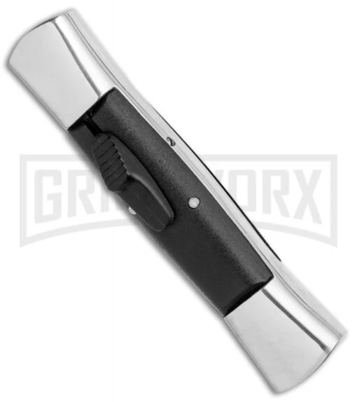 AKC 007 Concord Black OTF Automatic Knife Gray/Black - Spear Point Satin -AKC Knife Shop Minion Concord Polish Black OTF Auto Flat Satin Plain GX 35509 jr spine large