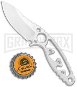 Nemesis Afterburner Neck Knife - Satin Plain -AKC Knife Shop Nemesis Afterburner Knife Fixed Blade Satin NK 16 BHQ 122075 jr bottlecap large